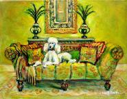 [Dog on Couch]