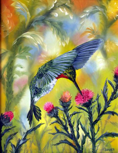 [Ruby Throated Hummingbird]